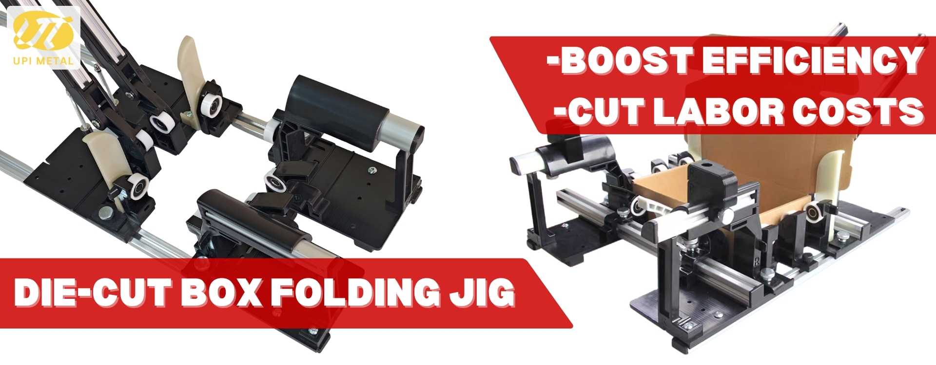 Boost your packaging efficiency with our die-cut box folding jig. Ideal for factories & e-commerce