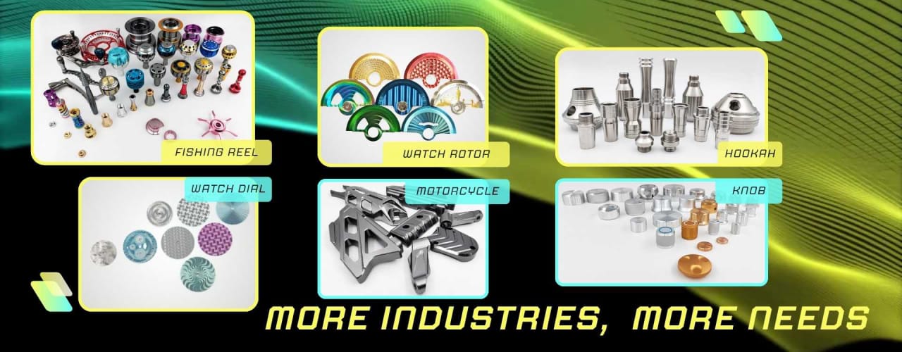 Our precision metal parts are suitable for a wide range of industries and applications. audio equipment, coffee machines, hookahs,  electronic consumer goods, electrical tools, machinery, and medical devices. 
