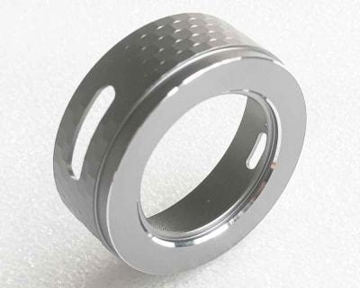 Custom CNC Checkerboard Pattern Aluminum Alloy Ring Covers