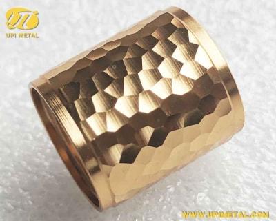 Custom CNC Hammered Pattern Round Tubes